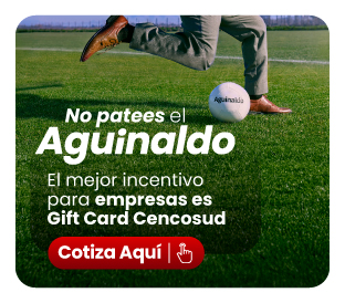 Este 18, entrega el aguinaldo con Gift Card Cencosud