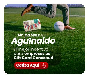 Este 18, entrega el aguinaldo con Gift Card Cencosud