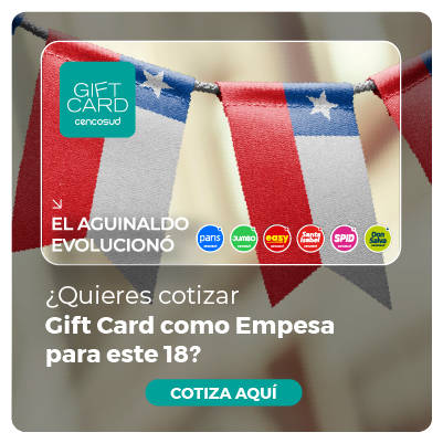 Cotiza Gift Card para tu empresa y un ejecutivo te contactar&aacute;.