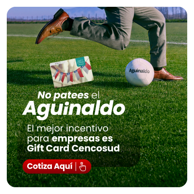 Este 18, entrega el aguinaldo con Gift Card Cencosud