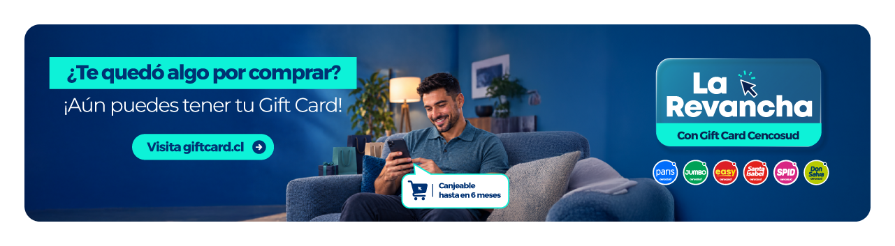 Siguen los descuento en Gift Card Cencosud, entra a ver aqu&iacute;