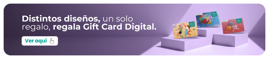 Gift Card digital, regala de forma rápida y personalizada.