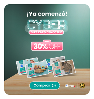 Cyber Gift Card Cencosud. Descuentos exclusivos