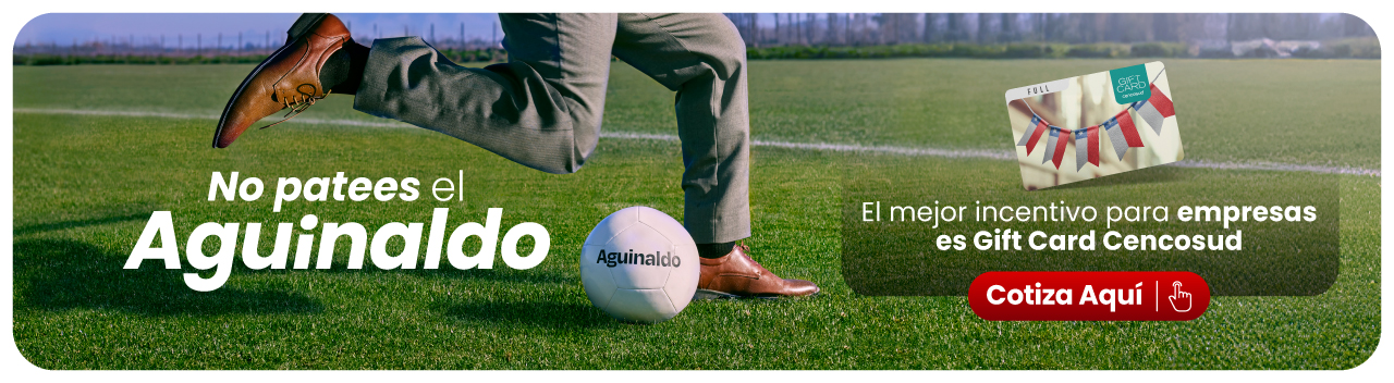 Regala Gift Card como aguinaldo en tu empresa.